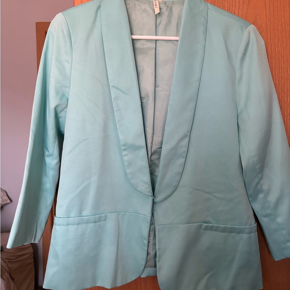 Miami Blue Fitted Blazer